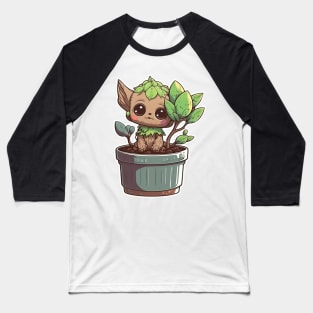 Little Cute Plant Guy Little live plant Baseball T-Shirt